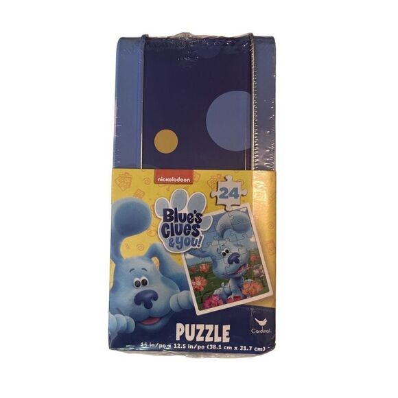 Blue's Clues & You Large Lunch Tin Box with 24 pc puzzle inside - TW1 - Picture 2 of 7